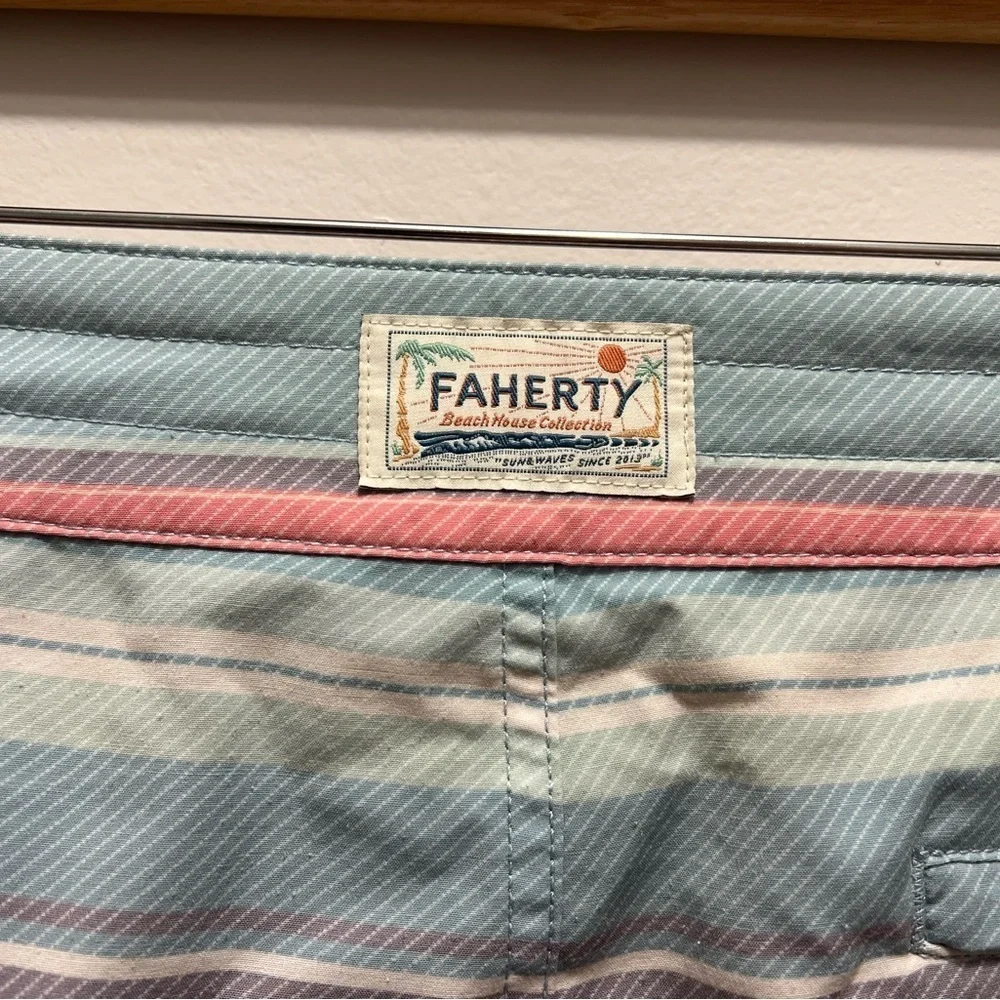 FAHERTY Classic 7-Inch Boardshort Coastal Shores size 32